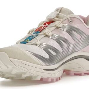Salomon Women's Pink and White Trail Sneakers